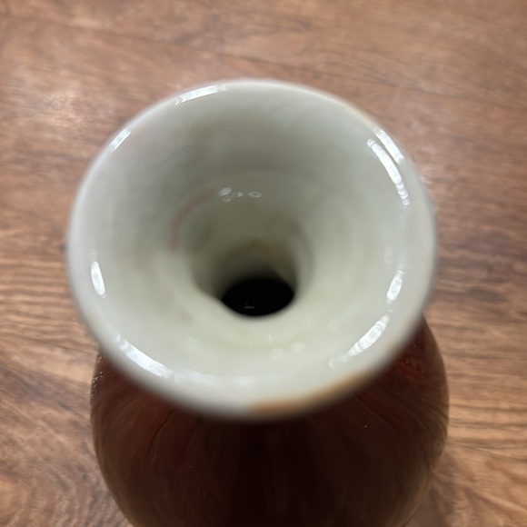 Global Views Red Late 19th Century Vase,oxblood glaze, high neck,widened at top. - Picture 3 of 7